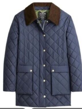 EUC J. Crew Heritage Quilted Barn Jacket.
Size XXL. Color is Navy